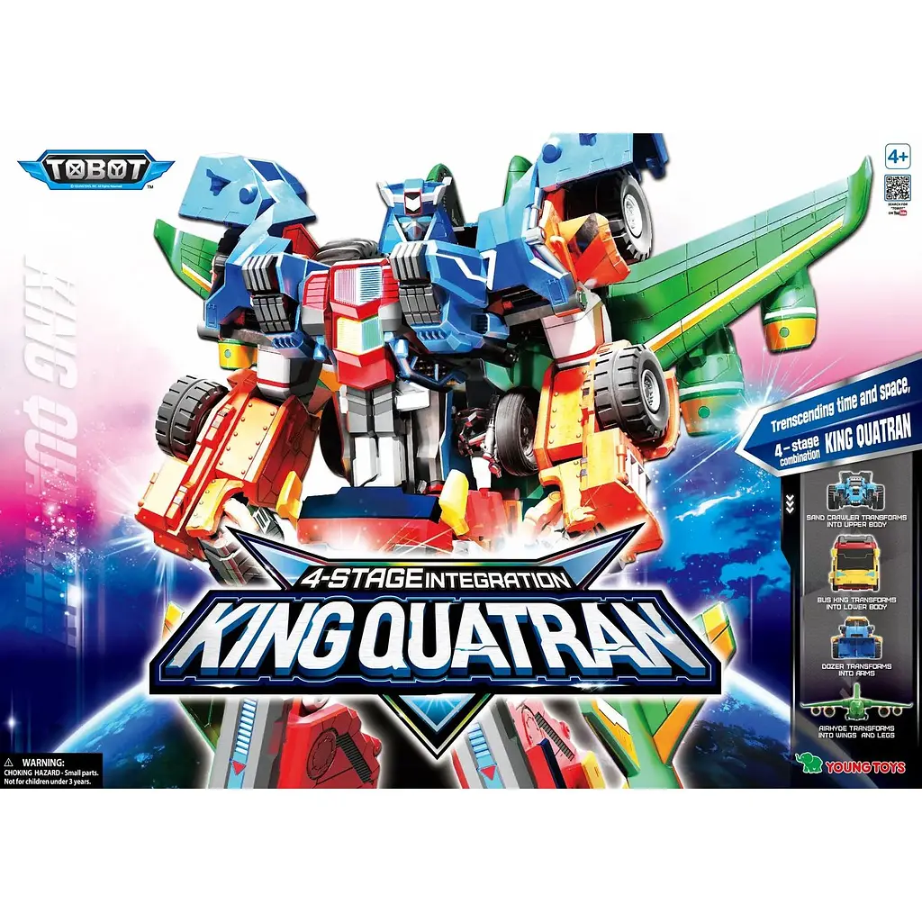 Игрушка-трансформер Tobot Детективы Галактики С3 Кинг Кватран (301138) - фото 12