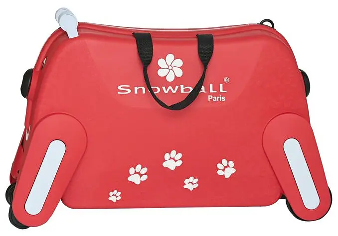 Дитяча валіза маленька S Snowball 73102 Цуценя поліпропілен Червоний - фото 2