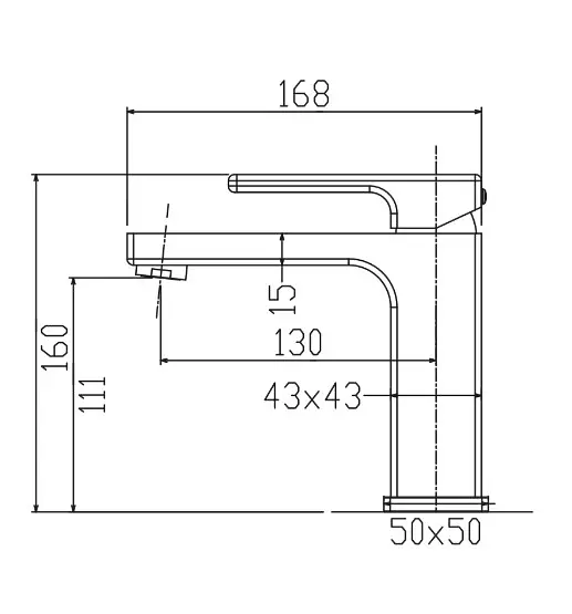 Змішувач для раковини Koer KB-10039-01 (KR5994) - фото 5