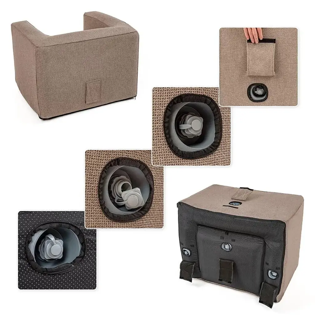 Надувное кресло Wall Sticker SW-00002291 коричневое - фото 4