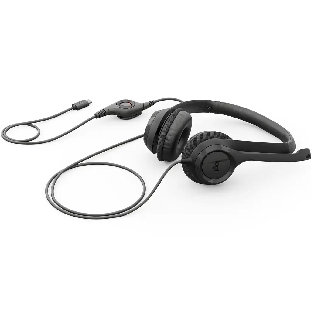 Гарнітура Logitech H390 USB-C Midnight Black (981-001576) - фото 5