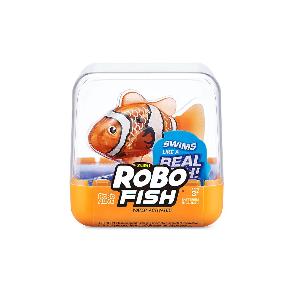 Интерактивная игрушка "Robo Alive S3 – Роборыбка" Pets & Robo Alive 7191-5 (оранжевая) - фото 3