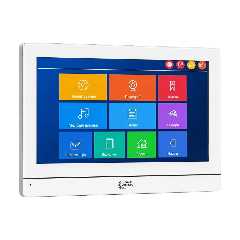 Відеодомофон 7" WiFi Tuya Light Vision MADRID FHD White (82-00245) - фото 4