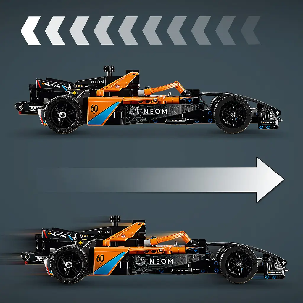 Конструктор LEGO Technic Автомобіль для перегонів NEOM McLaren Formula E 452 деталі (42169) - фото 4