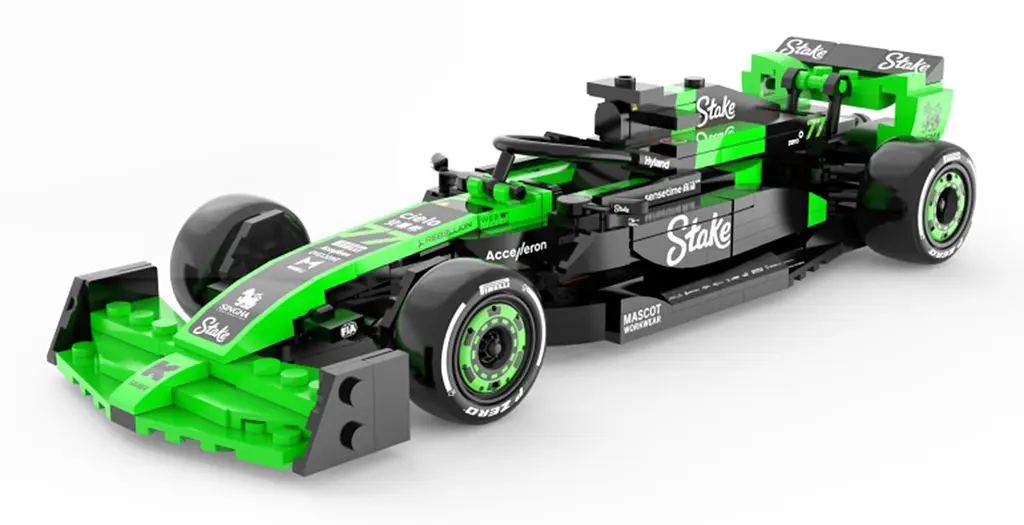 Конструктор детский болид Stake F1 Team KICK Sauber C44 зеленый RASTAR - фото 2