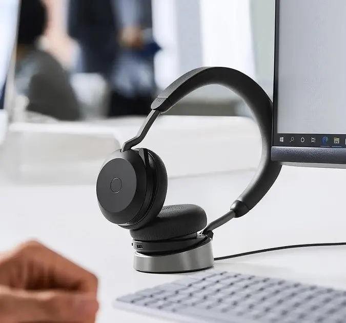 Наушники Jabra Evolve 2 75 Stereo USB-A with Charging Stand беспроводные (27599-999-989) - фото 8