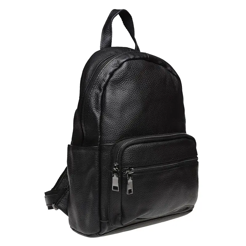 Шкіряний жіночий рюкзак Keizer K110086-black - фото 2