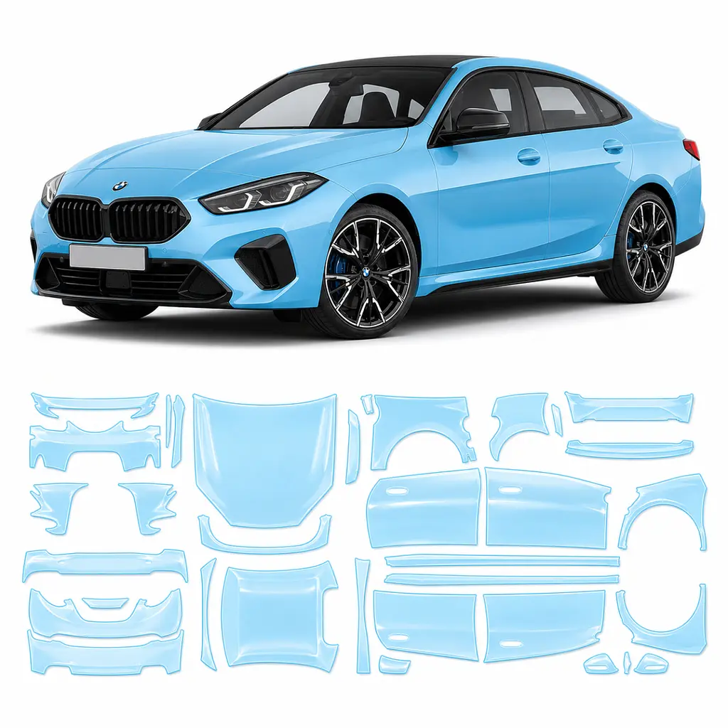 Антигравійна захисна бронеплівка за лекалами для BMW 2 Series Gran Coupe F74 2025- повний кузов