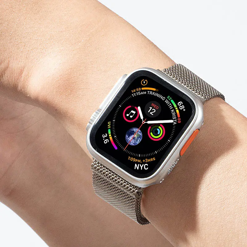 Ремінець Milanese Loop New Design для Apple Watch 42(ser.1-3)/44/45/46/49mm Starlight - фото 2