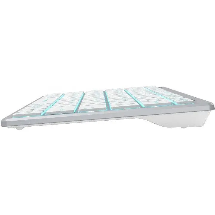 Клавиатура проводная A4Tech Fstyler FX61 USB White Icy Blue backlit - фото 5