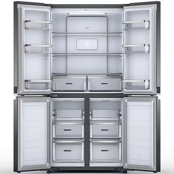 Холодильник Whirlpool многодверный 187.4x90.9х69.8 холод. отд. 384 л мороз. отд. 207 л 4дв. А++ NF инв. дисплей нерж - фото 3