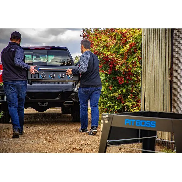 Портативный газовый гриль-планча Pit Boss Ultimate на 4 горелки, съемный, со столом (10813) - фото 12