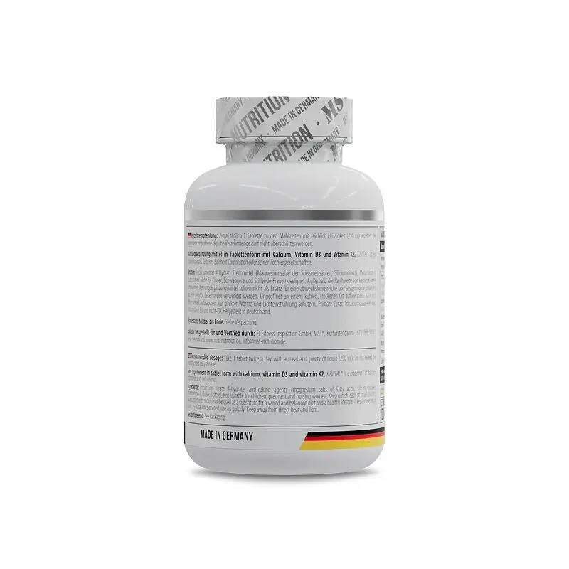 Вітаміни та мінерали MST Nutrition Calcium Citrate + Vitamin D3 + K2 MK7, 120 таблеток - фото 3