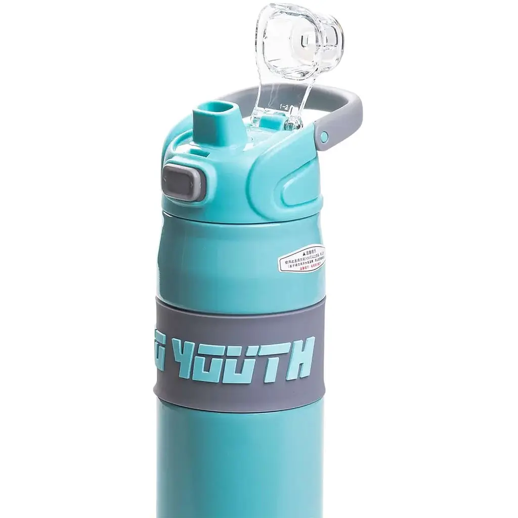 Термос спортивный TO YOUTH 680 мл с мундштуком, мятный Yiwu HP-14-54M - фото 3