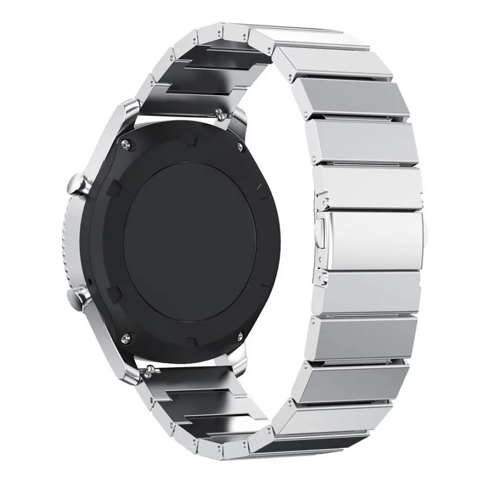 Ремінець для Samsung Gear S3 - срібний ширина кріплення 22мм нержавіюча сталь Watchbands Stainless Steel (WB005METALSILVER46) - фото 4