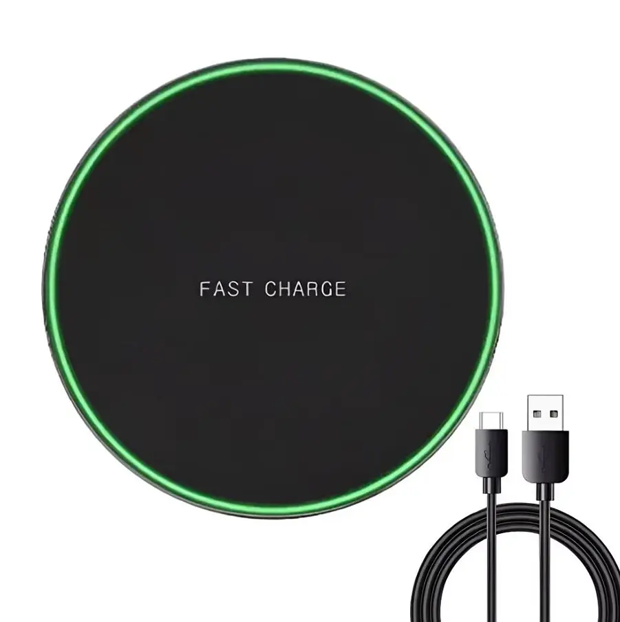 Бездротовий зарядний пристрій 60W Wireless Charger Pad Type-C Voltronic Fast Charging, упаковка пакет - фото 2