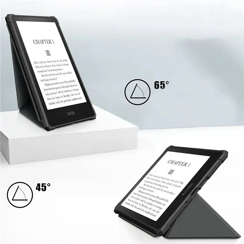 Обложка Ultra Slim Origami BeCover для Amazon Kindle Paperwhite 11th Gen. 2021 Gray (707221) - фото 3