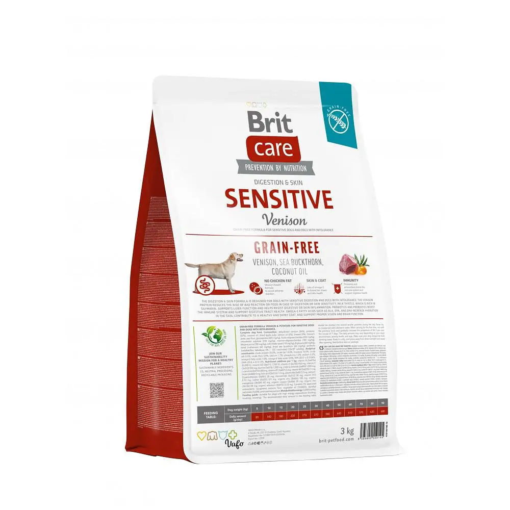 Сухой корм Brit Care Dog Grain-free Sensitive для собак с чувствительным пищеварением, беззерновой с олениной, - фото 10