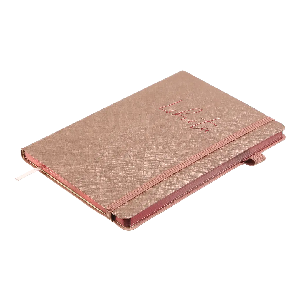 Блокнот діловий Buromax Libreta А5 96 арк. в клітинку обкладинка штучна шкіра бежевий (BM.295117-28) - фото 3