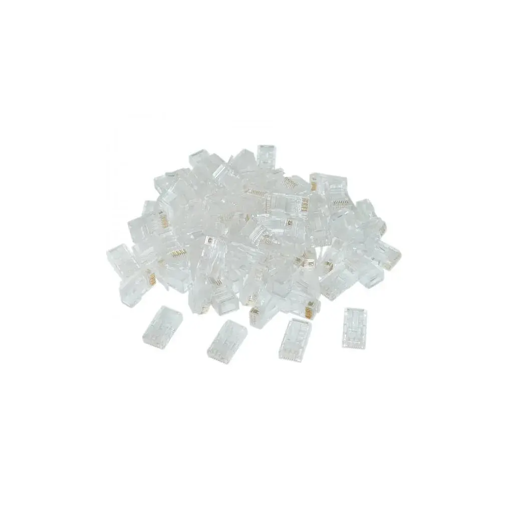 Конектор RJ45 cat.6 UTP 8P8C * 100 (позолоч. конт.) Cablexpert (LC-8P8C-002/100) - фото 2