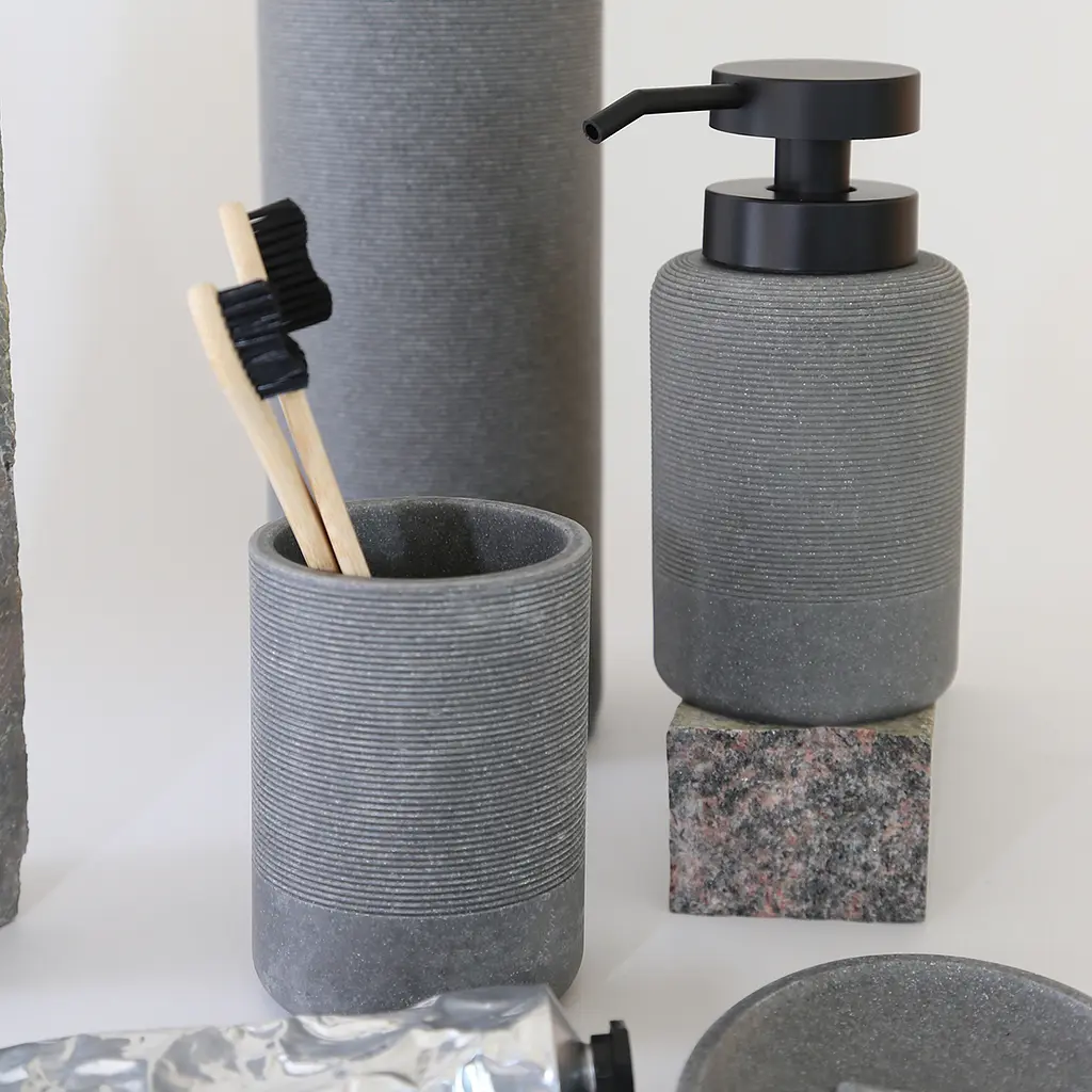 Комплект аксесуарів для санвузла МВМ My Home London сірий (MVM-MH-44 GRAY) - фото 14