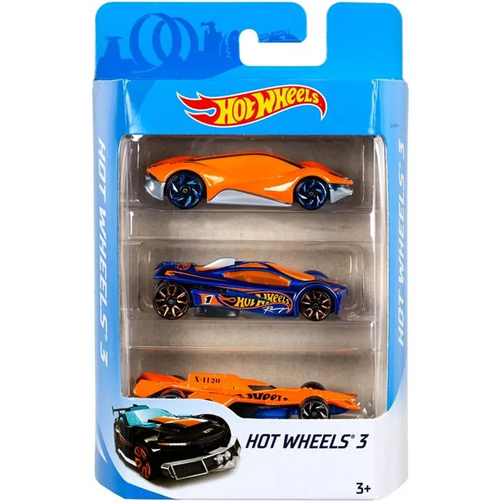 Набор базовых машинок Hot Wheels 3 шт. в ассортименте (K5904) - фото 3