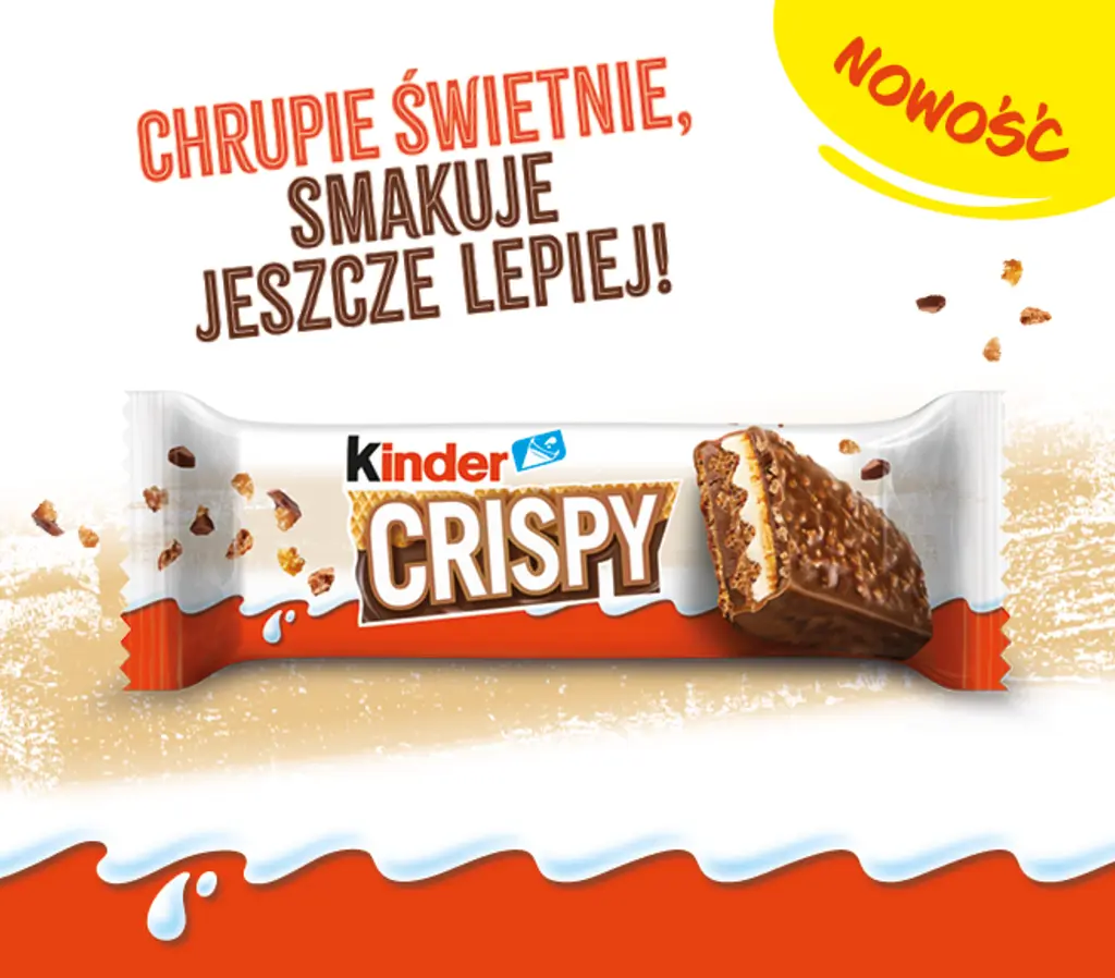 Вафельний батончик Kinder Crispy з шоколадно-горіховою начинкою 34 г - фото 3