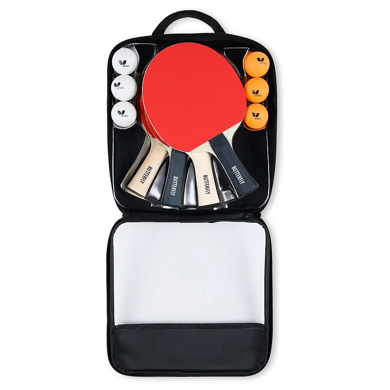Набір для настільного тенісу Butterfly Racket Set Easy 4 Bats 6 Balls (6257643202) - фото 3