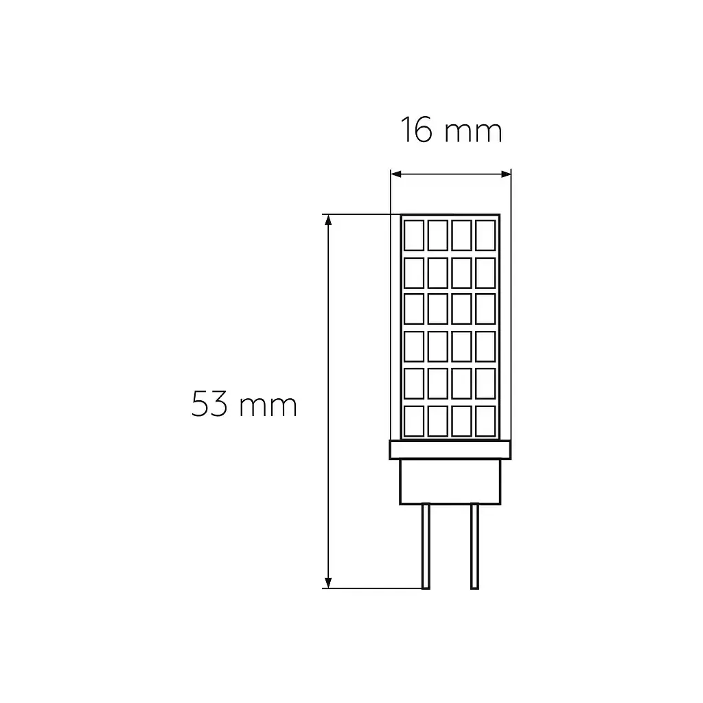 Лампочка Eurolamp Светодиодная капсульная лампа EUROLAMP LED силикон G4 5W 500Lm 300 (LED-G4-0530(12)) - фото 3