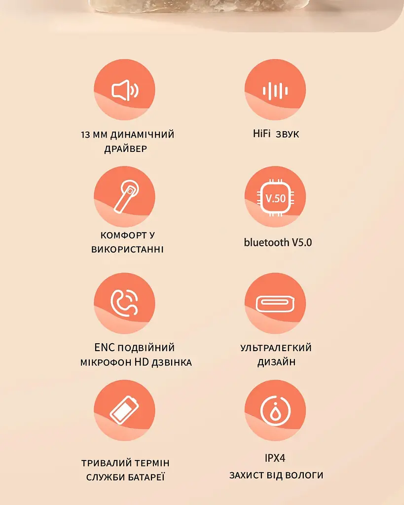 Бездротові навушники TWS BlitzWolf BW-FPE1 для Android, iPhone, iPad Black - фото 8