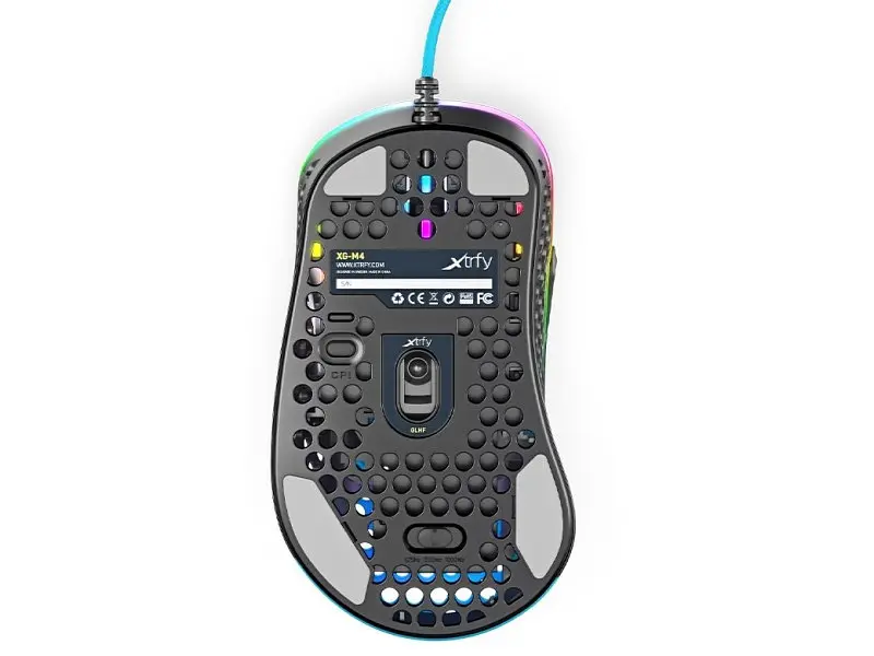 Миша Xtrfy M4 RGB USB Miami Blue (XG-M4-RGB-BLUE) - фото 2