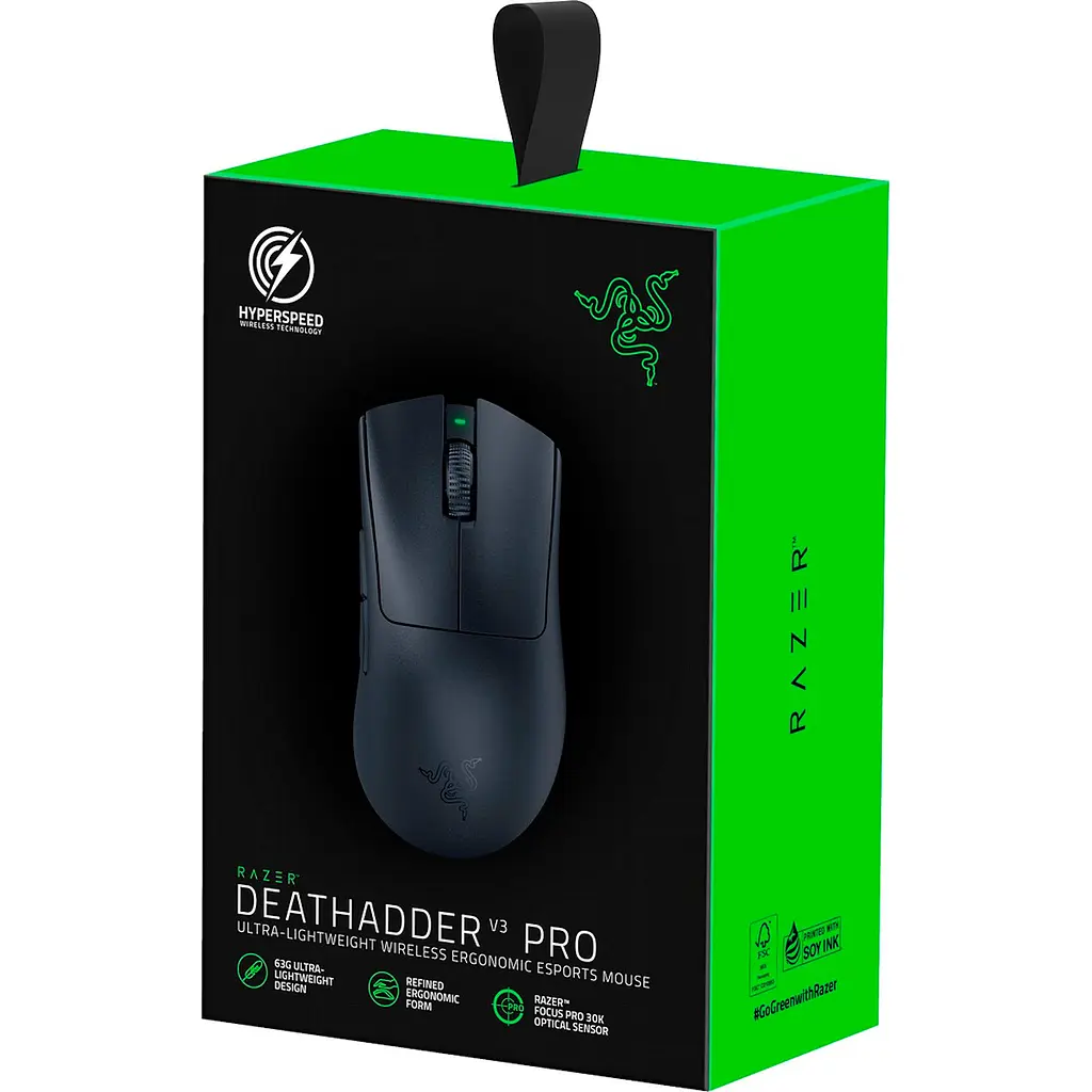 Мышь Razer DeathAdder V3 Pro w/HyperPolling Wireless Dongle Black (RZ01-04630300-R3WL) [104659] - фото 8