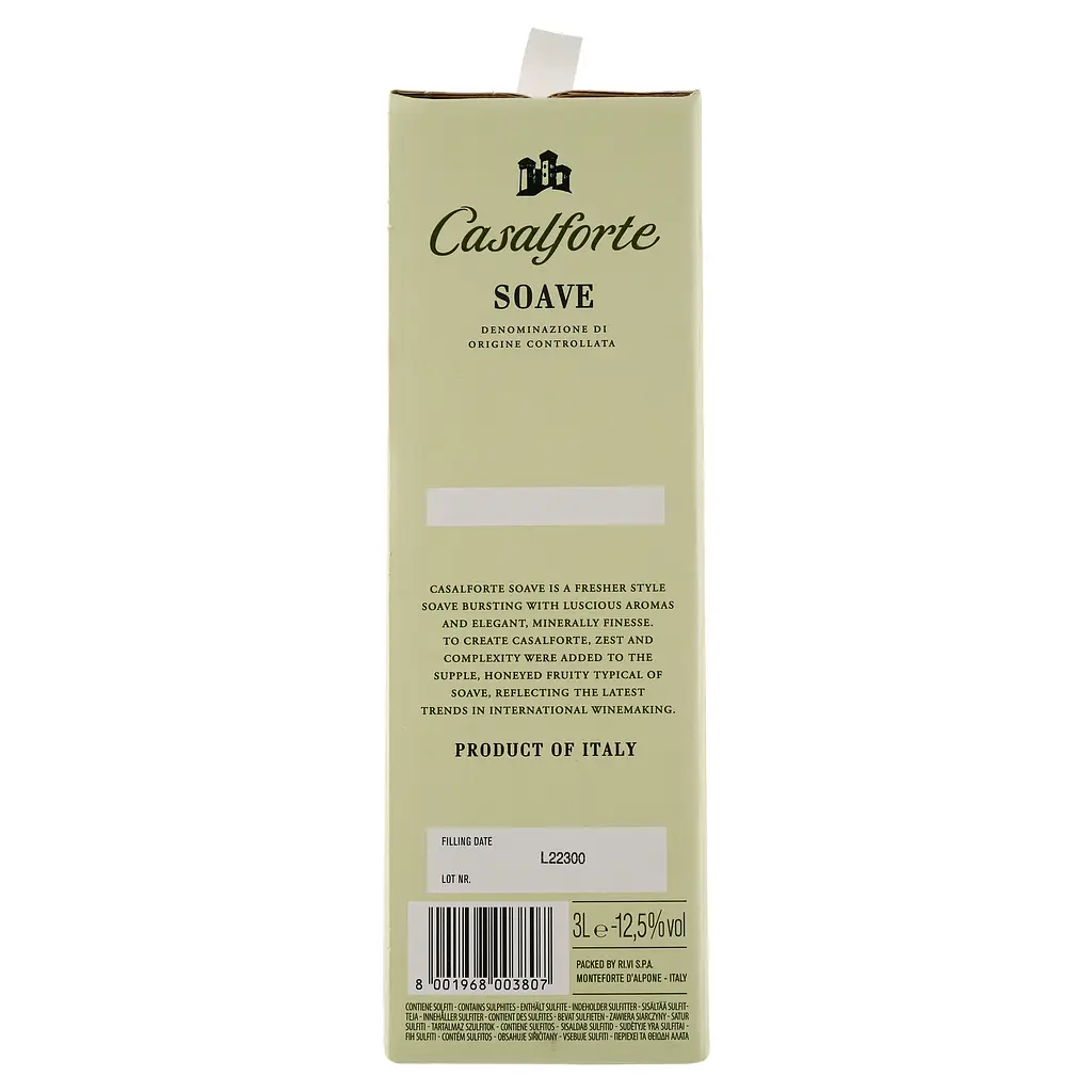 Вино Casalforte Soave DOC, белое, сухое, 3 л - фото 4
