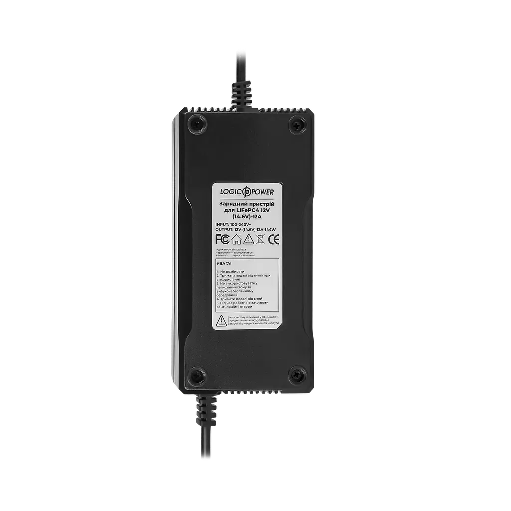 Зарядний пристрій для акумуляторів LiFePO4 12V (14.6V)-12A-144W - фото 2