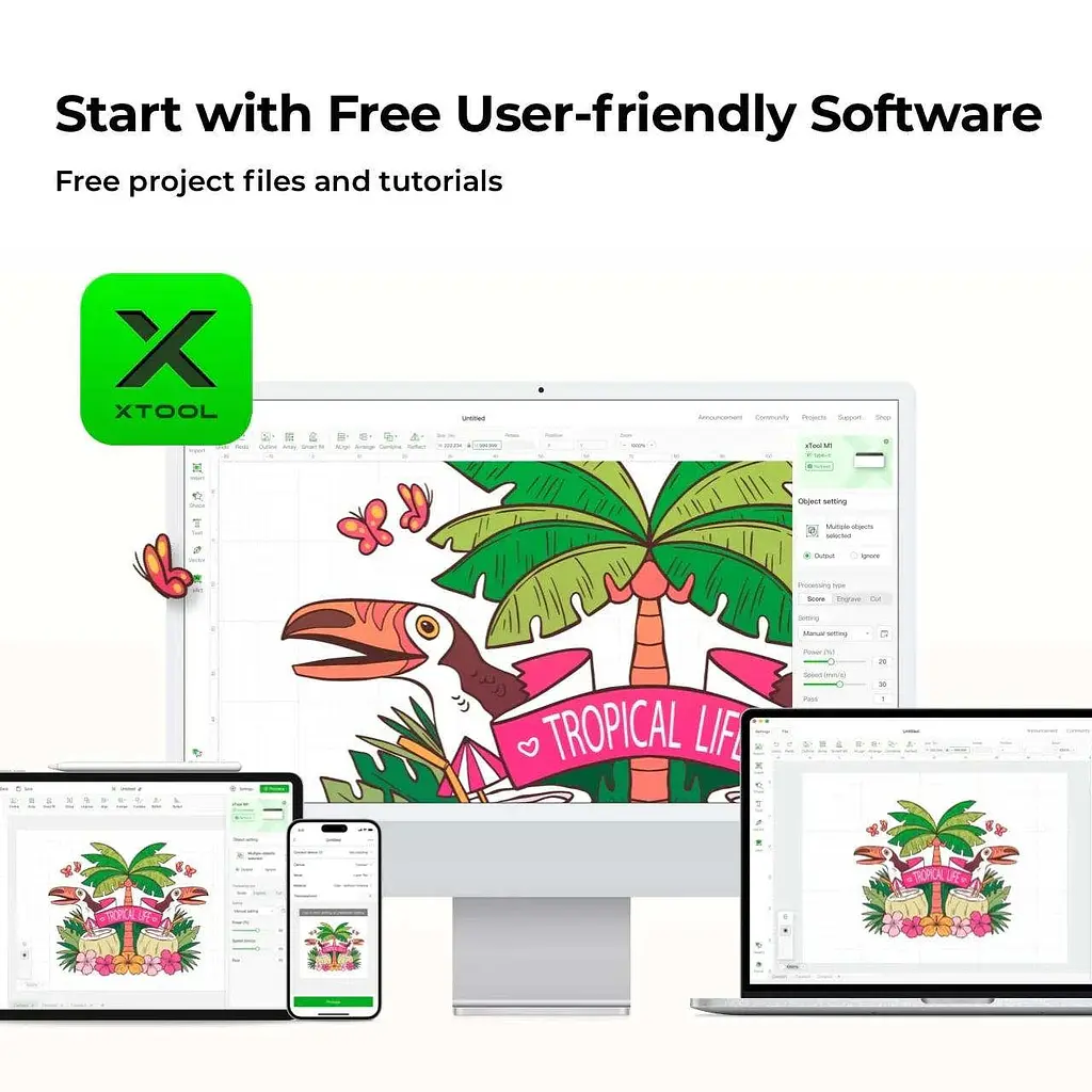 Лазерний гравірувальний верстат 2 в 1 xTool M1 10W (M1-BB) - фото 10