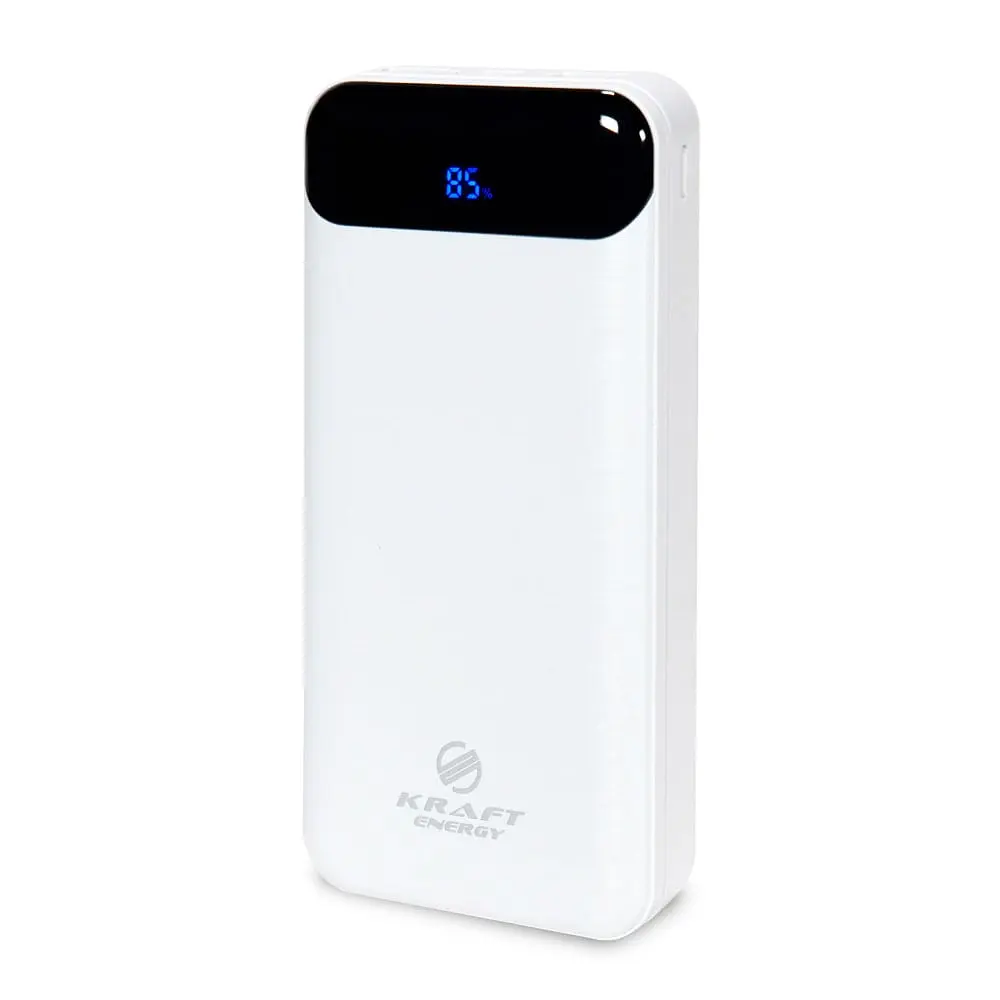 Повербанк 10000mAh Power Bank Kraft KPB-2010FC White 22.5W QC3.0 (43-00057) - фото 2