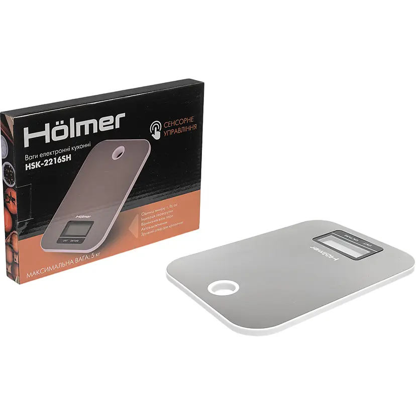 Весы кухонные Holmer HSK-2216SH серебристые (HSK-2216SH) - фото 7