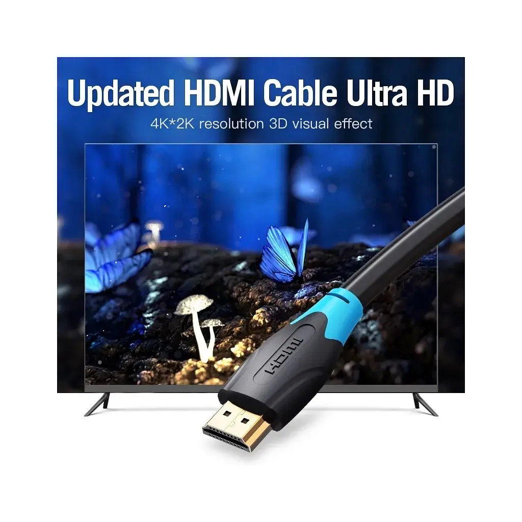 Кабель мультимедійний HDMI M to HDMI M 30.0m 1080p60Hz black Vention (AACBT) - фото 3