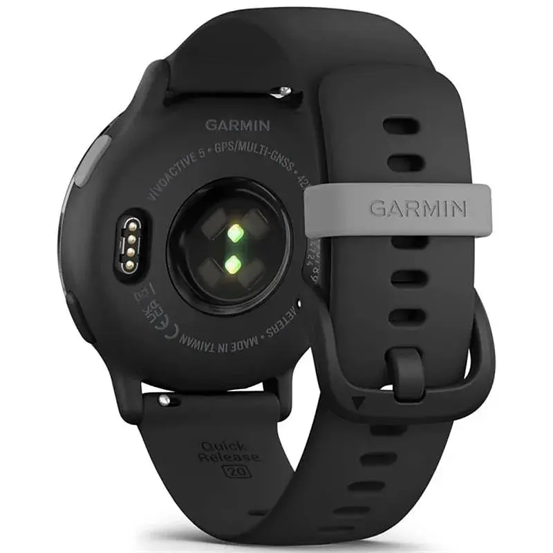 Смарт-годинник Garmin Vivoactive 5 Slate Aluminum Bezel with Black Case and Silicone Band (010-02862-5A) - фото 3