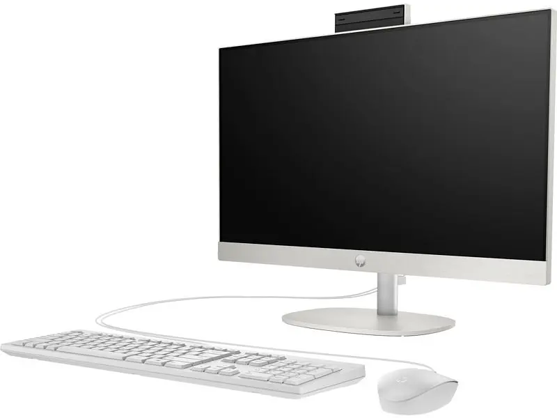 Комп'ютер персональний HP моноблок 240-G10 23.8 'FHD IPS AG Intel N300 8GB F512GB UMA WiFi кл+м 3р Win11P білий (936J0EA) - фото 3
