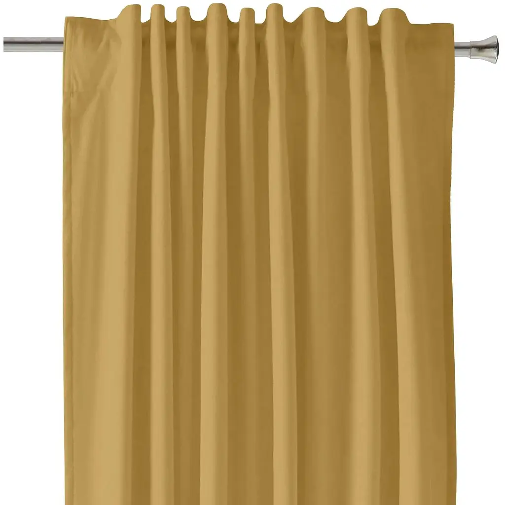 Шторы на кухню и комнату Cosas HONEY 180х250 см 2 шт горчичный (Curtains_25Mustard_DUK_180x250) - фото 4