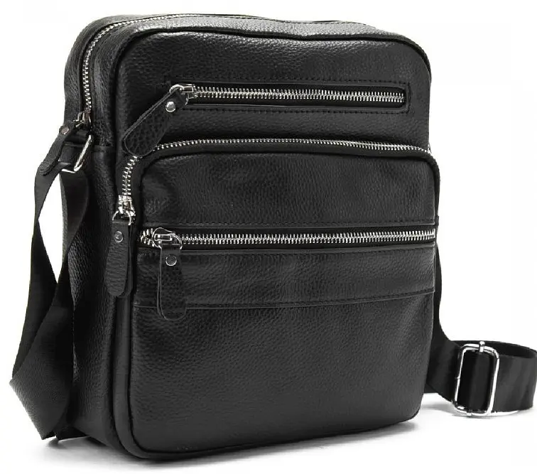 Чоловіча сумка-месенджер Tiding Bag SM56-9981A теляча шкіра 21x7x25 см - фото 3