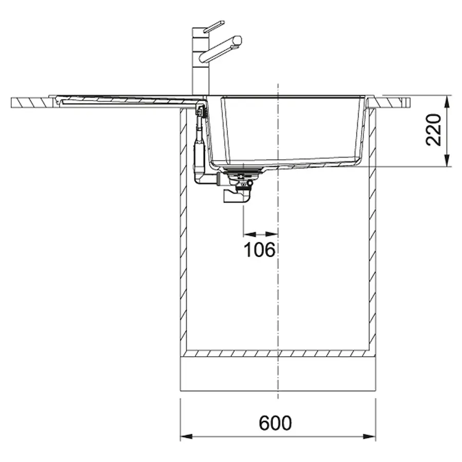 Кухонная мойка Franke Urban UBG 611-100 XL (114.0701.796) гранитная - врезная - оборотная - Чёрный матовый - (пластиковый коландер в комлекте) - фото 3