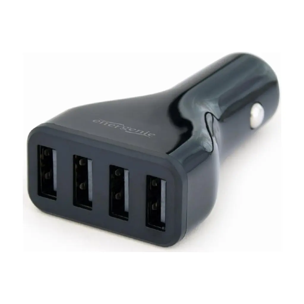 Зарядний пристрій EnerGenie USB 4.8A (EG-U4C4A-CAR-01)