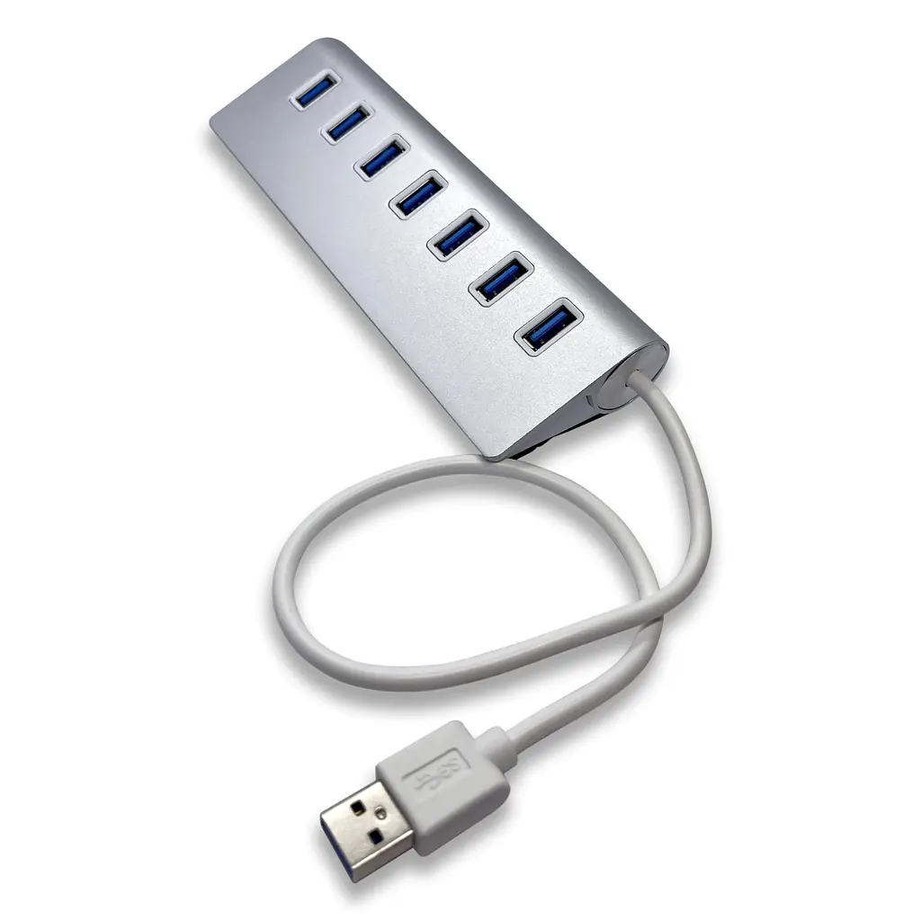 USB-хаб XON SmartHub Pro 7хUSB3.0 Сірий (UHAPM070073G 5009) - фото 4