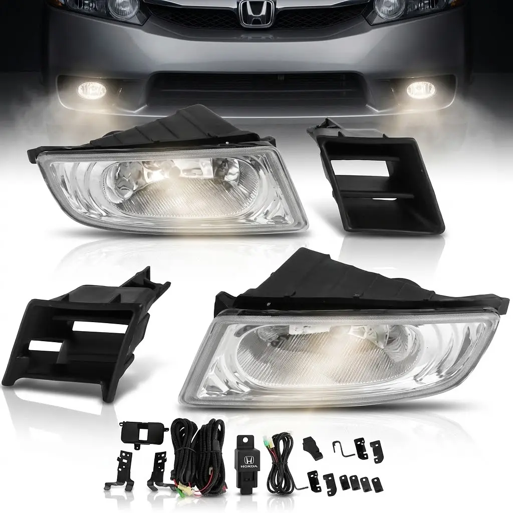 Протитуманні фари для Honda Civic 2006-2012 JAPAN H11-12V 55W з проводкою Комплект (HD-159) - фото 2