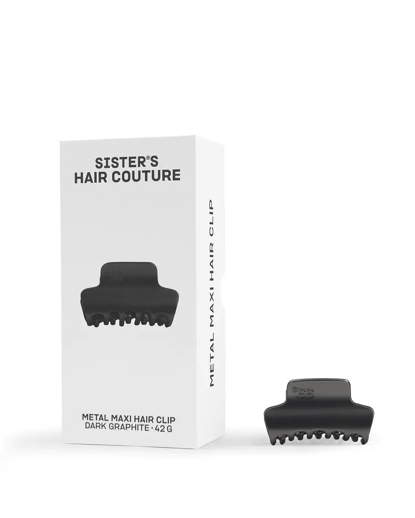 Заколка для волосся Sister's Aroma Matte dark graphite Maxi металева 50 г - фото 2