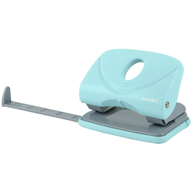 Діркопробивач Axent Welle-2 Pastelini з пластиковим верхом 20 аркушів неом'ятний (3820-09-A) - фото 2