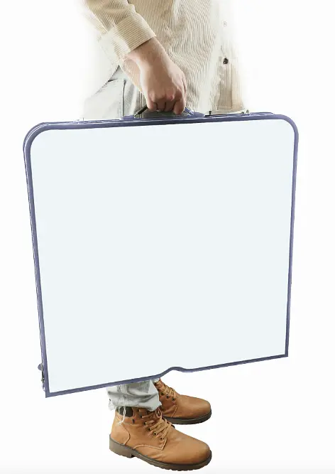 Стол туристический Jumi Economix раскладной с 4 стульями белый - фото 5