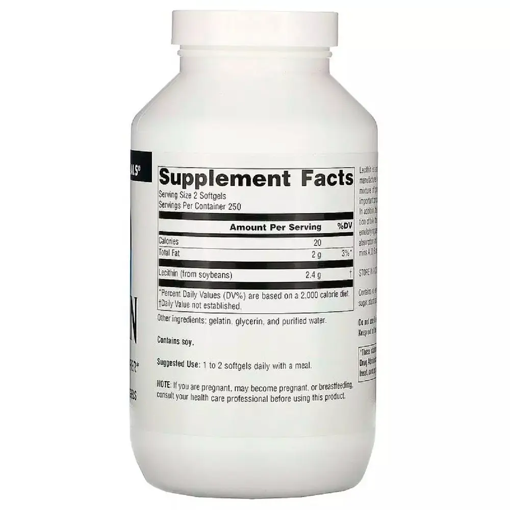 Лецитин Source Naturals Lecithin 1200 мг 500 капсул - фото 2
